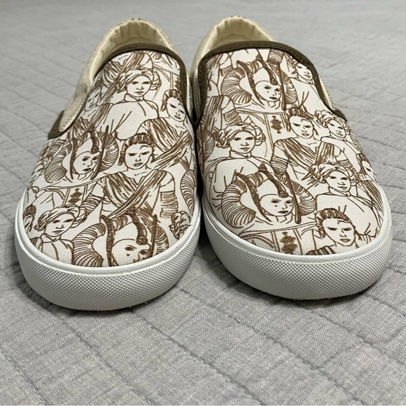 Inkkas Star Wars Slip-On Canvas Loafers “The Future Is Female” W9/M7 Princess - Picture 8 of 12